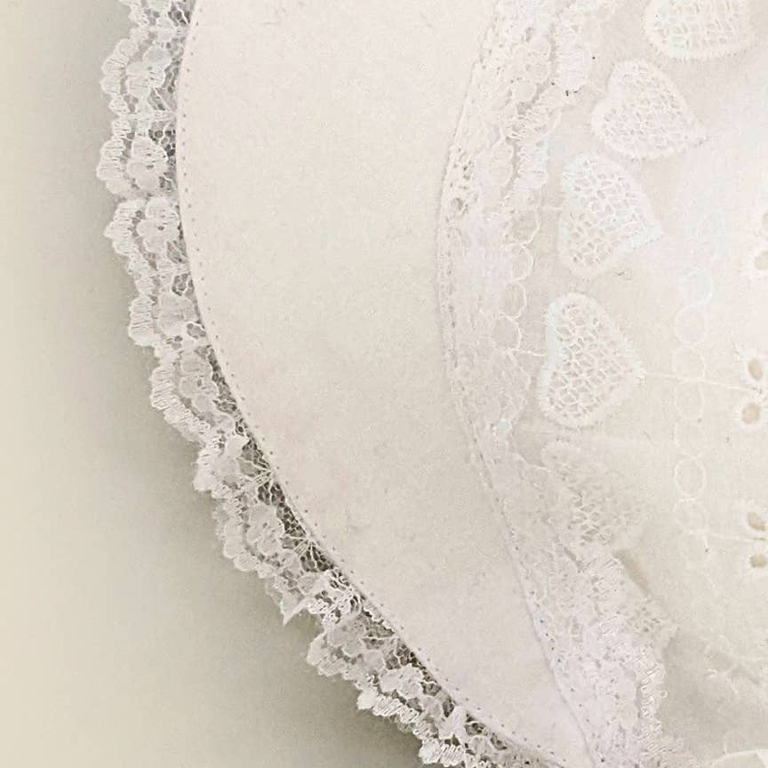Heart Eyelet Baby Sunbonnet SALE