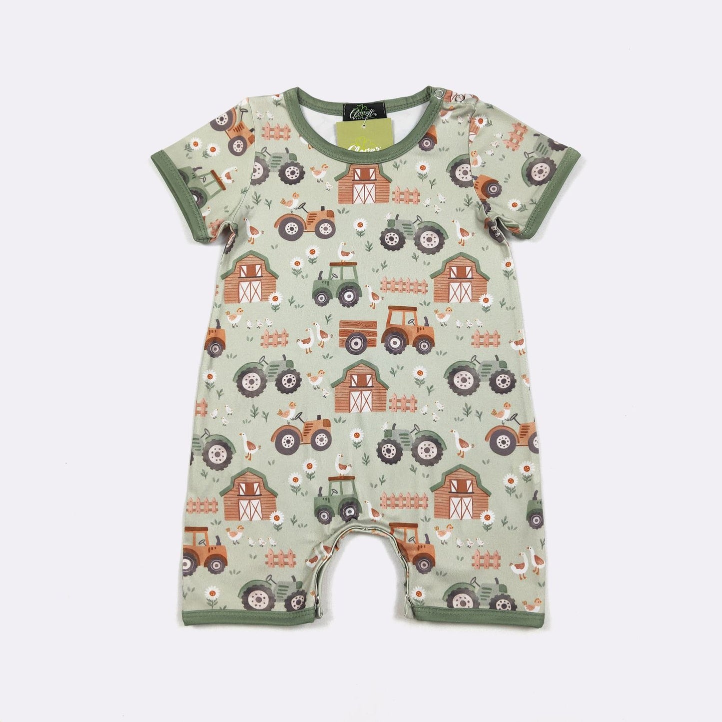 SS Green Gander Farm Boy Romper