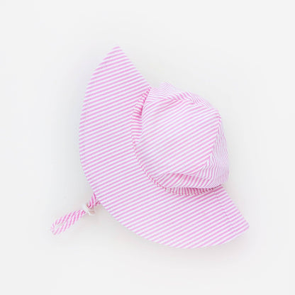 Pink Seersucker Sunhat UPF 50+ Baby & Toddler