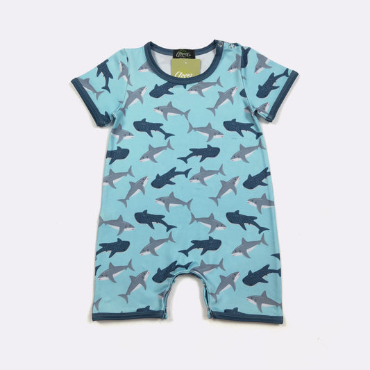 Aqua Shark Boy Romper