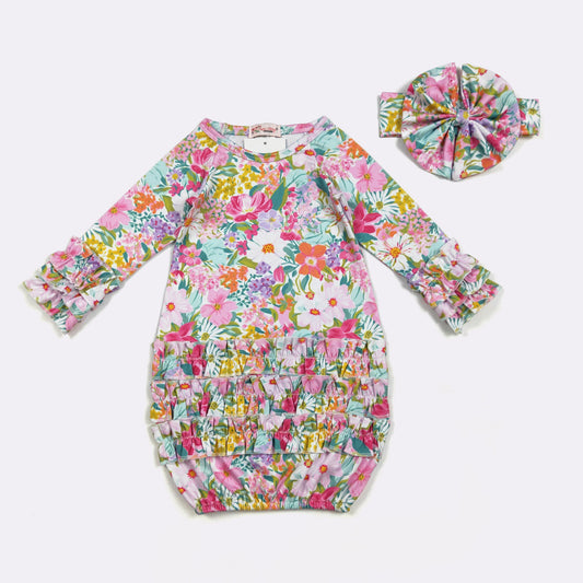 Blossom Babe Baby Gown