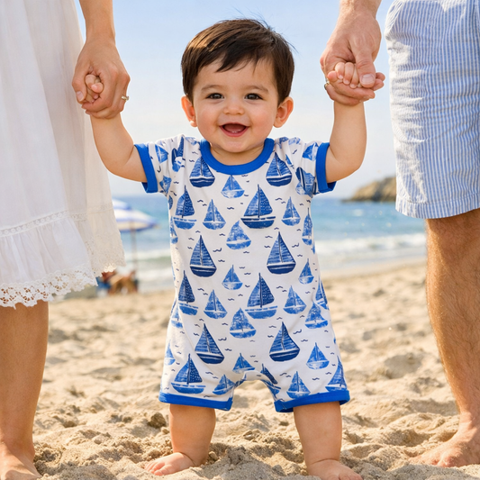 Sailboat Boy Romper