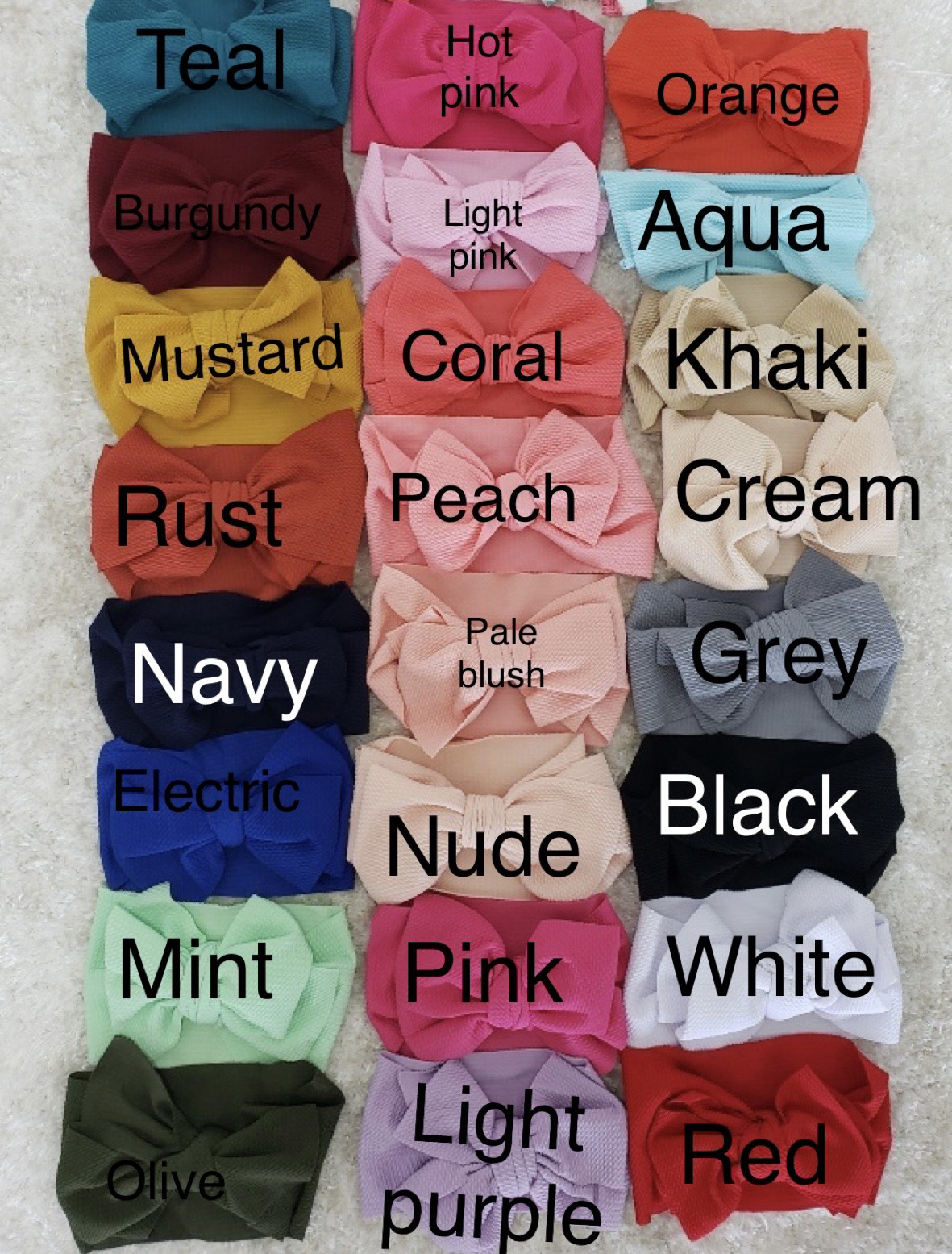 Waffle Headwraps- CONTACT ME FOR COLOR CHOICE