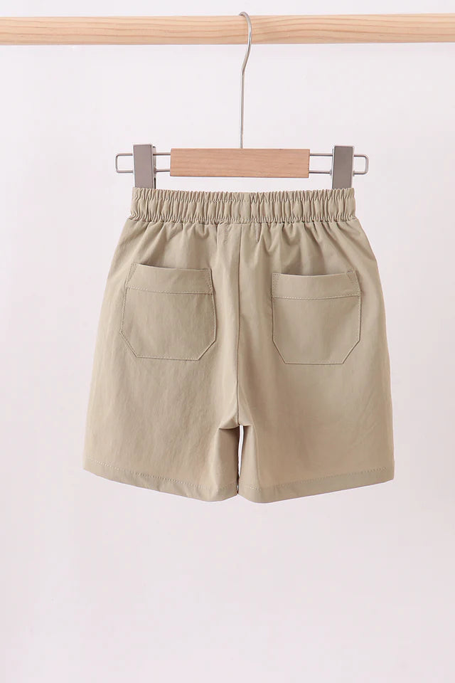 Oatmeal pocket performance shorts