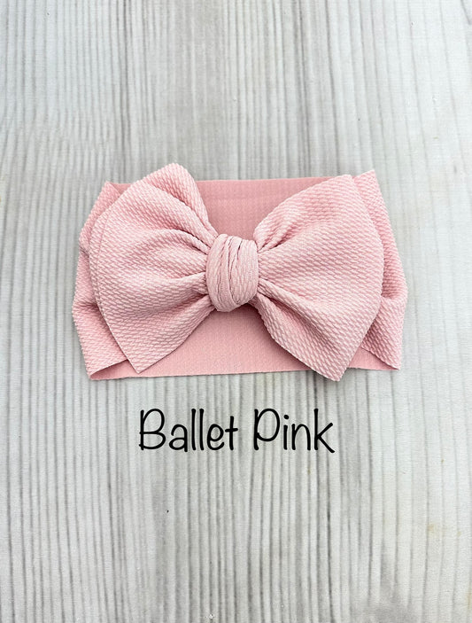 Waffle Headwrap- Ballet Pink