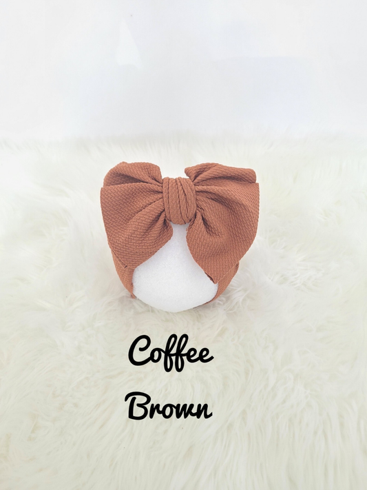 Waffle Headwrap- Coffee Brown