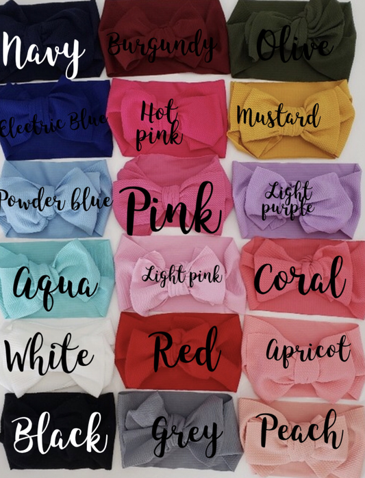 Waffle Headwraps- CONTACT ME FOR COLOR CHOICE