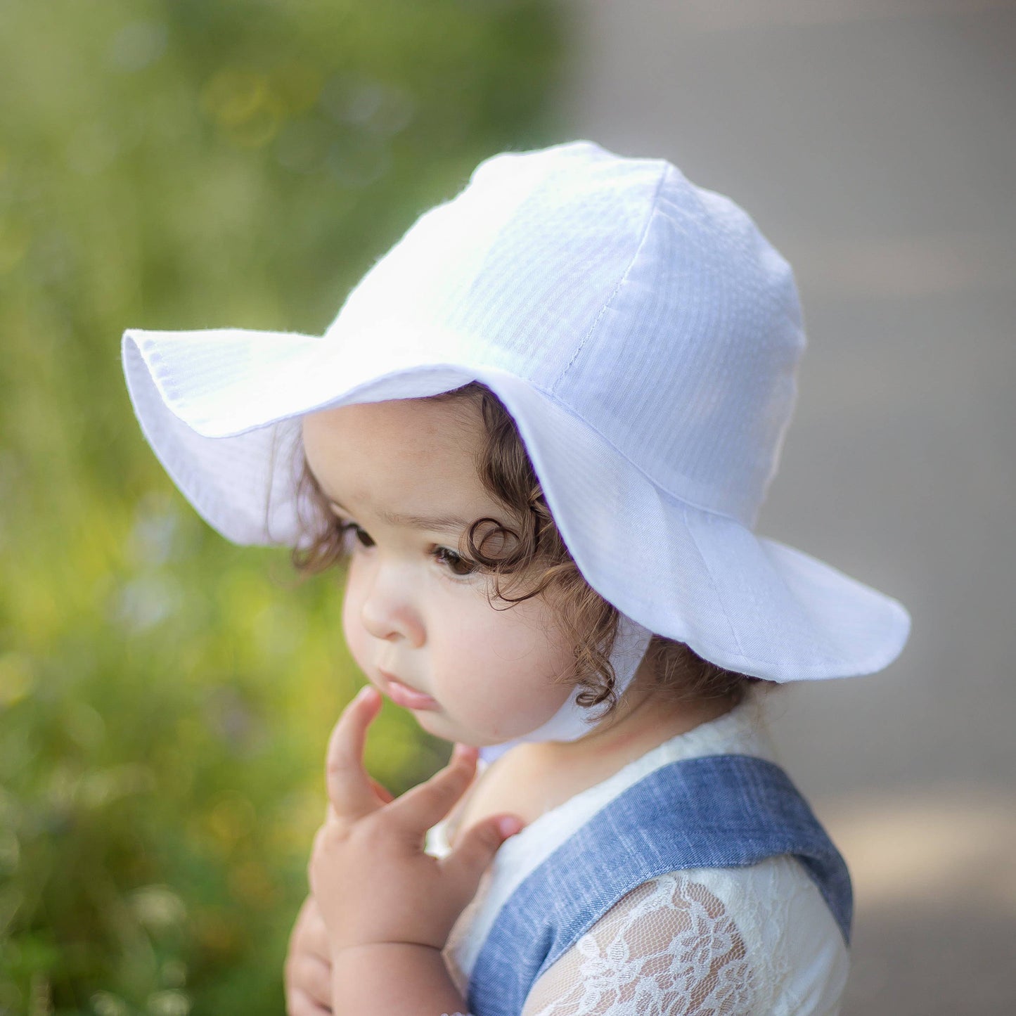 White Seersucker Sunhat Baby & Toddler SALE